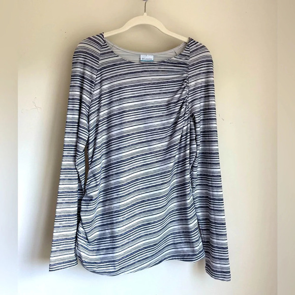 Columbia Omni-Wick Long Sleeve Rouched Shirt - Size L - Picture 1 of 9